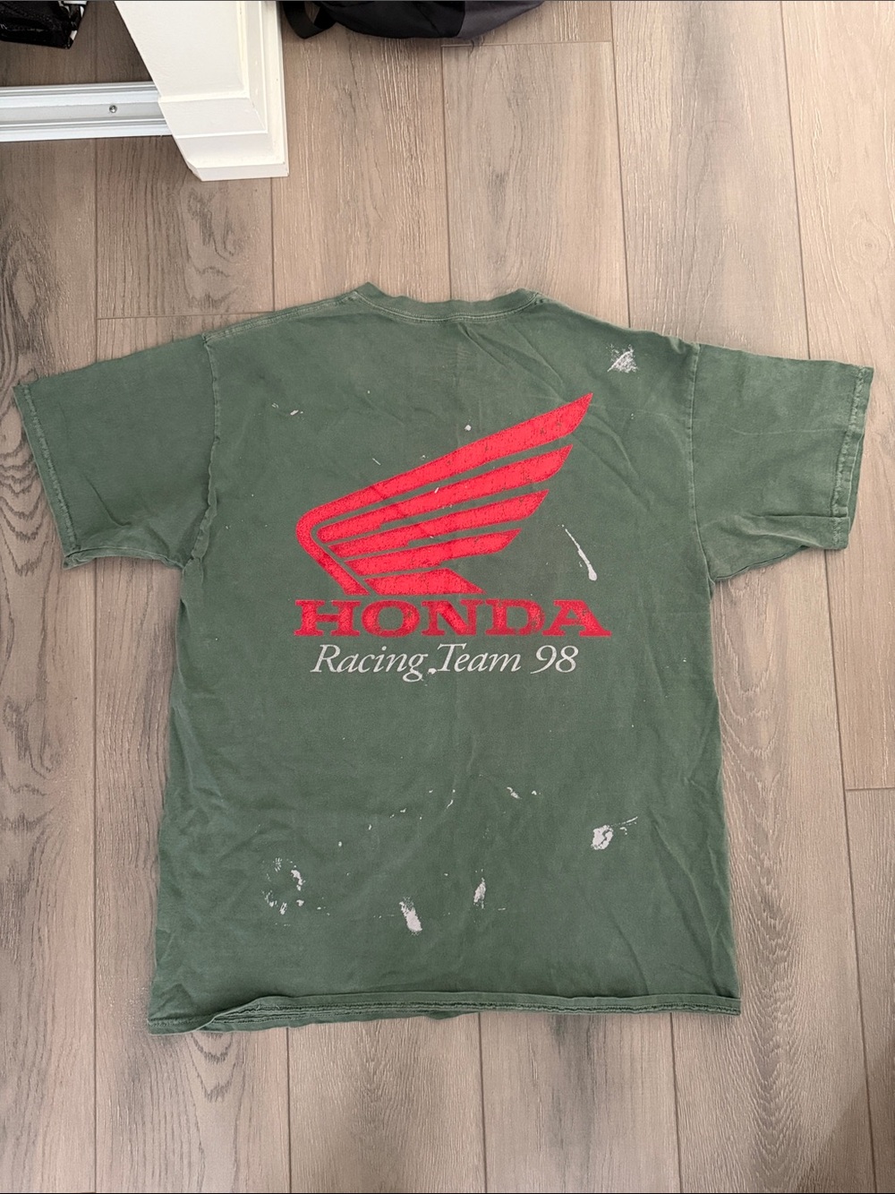 UO Graphic Racing Paint Splatter Tee - Picture 3 of 3